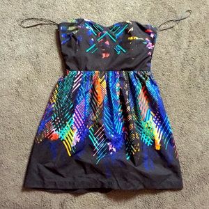 Colorful Strapless Roxy Dress